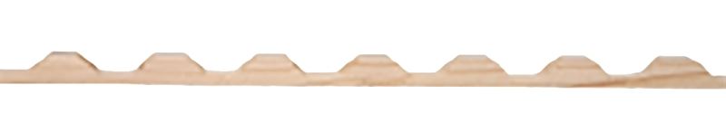 Tuftex 221317 Square Closure Strip, 6 ft L, Wood, Horizontal