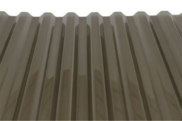 Tuftex 141912 Roof Panel, 8 ft L, Octagonal Wave Profile, Polycarbonate Thermoplastic Polymer, Smoke, Pack of 10