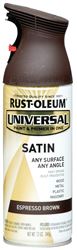 Rust-Oleum 247570 Enamel Spray Paint, Satin, Espresso Brown, 12 oz, Can