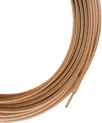 Ben-Mor CS79000 Heavy-Duty Clothesline, 1000 ft L, Steel, Gold, 1000 lb Working Load