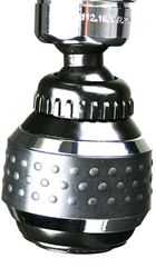 Plumb Pak PP800-200 Series PP800-215LF Faucet Aerator with Ball Joint, 15/16-27 x 55/64-27, Plastic, Chrome Plated