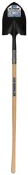 Seymour 49344 Shovel, 9-1/2 in W Blade, 14 ga, Steel Blade, Hardwood Handle, Long Handle, 48 in L Handle