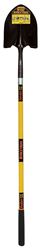 Structron S600 Power 49560 Shovel, 9-1/2 in W Blade, 14 ga Gauge, Steel Blade, Fiberglass Handle, Long Handle