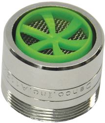 Danco 10485 Faucet Aerator, 15/16-27 x 55/64-27 Male x Female Thread, Brass, Chrome Plated, 1 gpm