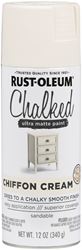 Rust-Oleum 302596 Chalk Spray Paint, Ultra Matte, Chiffon Cream, 12 oz, Can