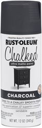 Rust-Oleum 302590 Chalk Spray Paint, Ultra Matte, Charcoal, 12 oz, Can