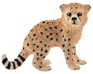 Schleich-S 14747 Figurine, 3 to 8 years, Cheetah Cub, Plastic