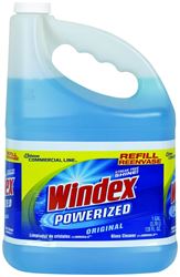 Windex 12207 Glass Cleaner Refill, 128 oz Bottle, Liquid, Pleasant, Blue, Pack of 4