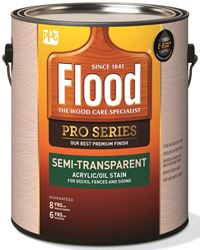 Flood FLD812-01 Wood Stain, Liquid, 1 gal, Pack of 4