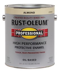 RUST-OLEUM PROFESSIONAL 215966 Protective Enamel, Gloss, Almond, 1 gal Can, Pack of 2