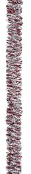 Holidaytrims 3786452 Deluxe Angel Hair Garland, 15 ft L, Red/Silver, Pack of 12