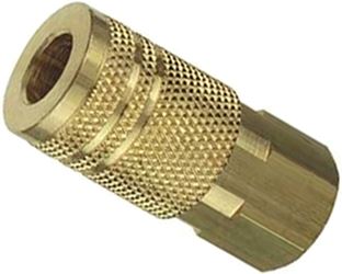 Tru-Flate 13-237 Coupler, 3/8 in, FNPT, Brass