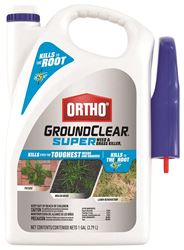 Ortho GroundClear 4652605 Weed and Grass Killer, Liquid, Light Yellow, 1 gal Jug