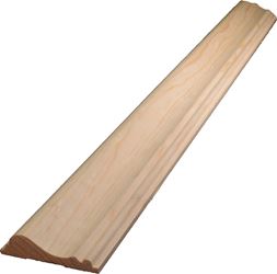 ALEXANDRIA Moulding 0W390-20096C1 Chair Rail Trim, 96 in L, 2-5/8 in W, 11/16 in Thick, Pine, Pack of 4