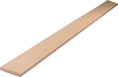 ALEXANDRIA Moulding WM970-20096C1 Panel Strip, 96 in L, 2 in W, Pine Wood, Pack of 4