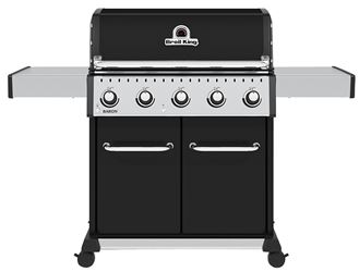 Broil King Baron 520 PRO 876214 Gas Grill, 45,000 Btu, Liquid Propane, 5-Burner, 570 sq-in Primary Cooking Surface