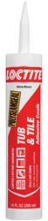 Loctite POLYSEAMSEAL 2137997 Tub and Tile Adhesive Caulk, Clear, 20 to 170 deg F, 10 oz Cartridge, Pack of 12