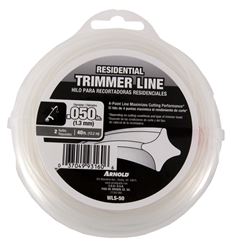 ARNOLD WLS-50 Trimmer Line, 0.05 in Dia, 40 ft L, Nylon