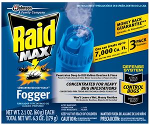 Raid Max DEEP REACH 12565 Fogger, 875 sq-ft Coverage Area, Clear