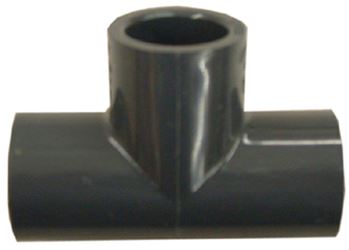 Lasco 801020BC Pipe Tee, 2 in, Slip, PVC, SCH 80 Schedule