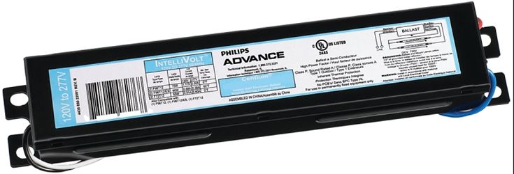 Philips Advance Centium Series ICN2P60N35I Electronic Ballast, 120/277 V, 132 to 135 W, 2-Lamp