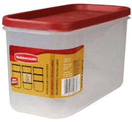 Rubbermaid 2168229 Food Storage Container, 10 Cup Capacity, Polypropylene, Clear, 9-1/2 in L, 4.7 in W, 5.38 in H, Pack of 2