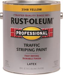 Rust-Oleum 2548402 Inverted Marking Spray Paint, Flat, Traffic Yellow, 1 gal, Pail, Pack of 2