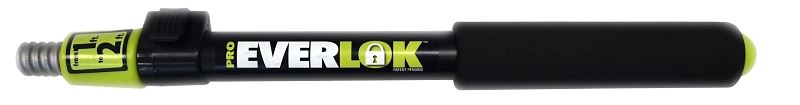 Linzer Pro Everlock RPE112 Extension Pole, 1 to 2 ft L, Aluminum, Foam-Padded Handle, Pack of 6