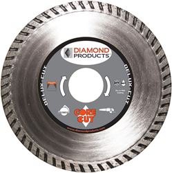 Diamond Products 21134 Circular Blade, 4-1/2 in Dia, 7/8 in Arbor, Diamond Cutting Edge