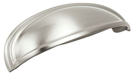 Amerock Ashby Series BP36640G10 Cabinet Pull, 5-1/16 in L Handle, 1-3/8 in Projection, Zinc, Satin Nickel