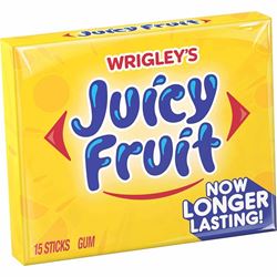 Juicy Fruit 487026 Chewing Gum, Fruity Flavor, Pack of 10