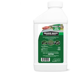 Martins ERASER MAX 82002488 Weed Killer, Liquid, Clear Yellow, 1 qt Bottle