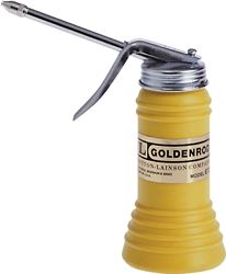 DL Goldenrod 610 Pistol Pump Oiler, 6 oz Capacity, Straight Spout, Plastic, Yellow