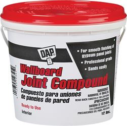 DAP 10102 Joint Compound, Paste, Off-White, 12 lb, Pack of 4