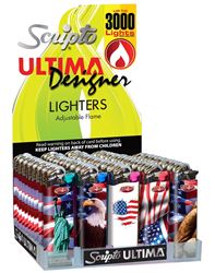 LIGHTER POCKET DSGNR PATRIOTIC, Pack of 50