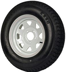 MARTIN Wheel DM205D4C-5CT/CI Trailer Tire, 1760 lb Withstand, 4-1/2 in Dia Bolt Circle