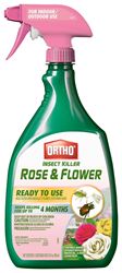 Ortho 0345610 Insect Killer, Liquid, Spray Application, Flowers and Roses, Ornamental Shrubs Garden, 24 oz Bottle