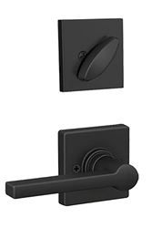 Schlage JH59 SOL 622 COL Lever Trim Set, 3 Grade, Single-Point Lock, Matte, Lever Handle, 1-3/8 to 1-3/4 in Thick Door