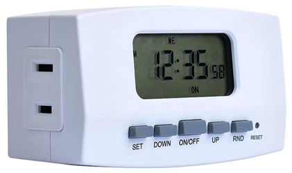 Westek TE1602WHB Digital Timer, 8 A, 120 V, 960 W, 1 -Outlet, 7 days Time Setting, White