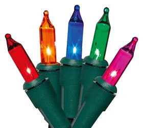 Hometown Holidays W11E0095 Net Light Set, 120 V, 61.2 W, 150-Lamp, Incandescent Lamp, Multi-Color Light, Pack of 8