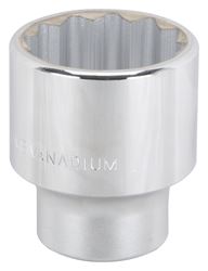 Vulcan MT-SS6052 Drive Socket, 1-5/8 in Socket, 3/4 in Drive, 12-Point, Chrome Vanadium Steel, Chrome