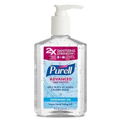 Purell 4102-12-S Advanced Hand Sanitizer, Citrus, Clear, 8 oz, Pump Bottle, Pack of 12