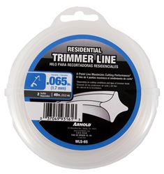 ARNOLD WLS-65 Trimmer Line, 0.065 in Dia, 40 ft L, Nylon
