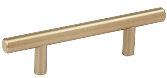 Amerock Bar Pulls Series BP40515BBZ Cabinet Pull, 5-3/8 in L Handle, 1/2 in H Handle, 1-3/8 in Projection, Carbon Steel