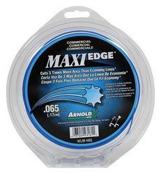 ARNOLD Maxi Edge WLM-H65 Trimmer Line, 0.065 in Dia, 220 ft L, Polymer, Blue