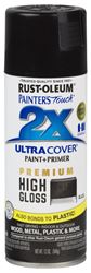 Rust-Oleum 331172 Spray Paint, High-Gloss, Black, 12 oz, Can