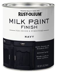 Rust-Oleum 331051 Milk Paint, Matte, Navy, 1 qt, Can