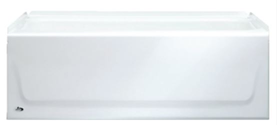 Bootz KONA 011-3302-00/2302 Bathtub, 34 gal, 54 in L, 30 in W, 15-1/4 in H, Alcove Installation, Steel, White