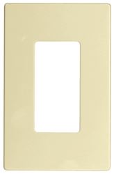 Eaton Cooper Wiring PJS PJS26LA Wallplate, 4-7/8 in L, 3-1/8 in W, 1 -Gang, Polycarbonate, Light Almond, Pack of 20