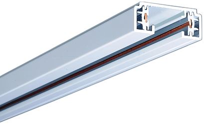 Eaton Cooper Wiring LZR102P Lazer Track Light System, 2 ft L, 1-3/8 in W, 120 V, 1-Circuit, Aluminum, White